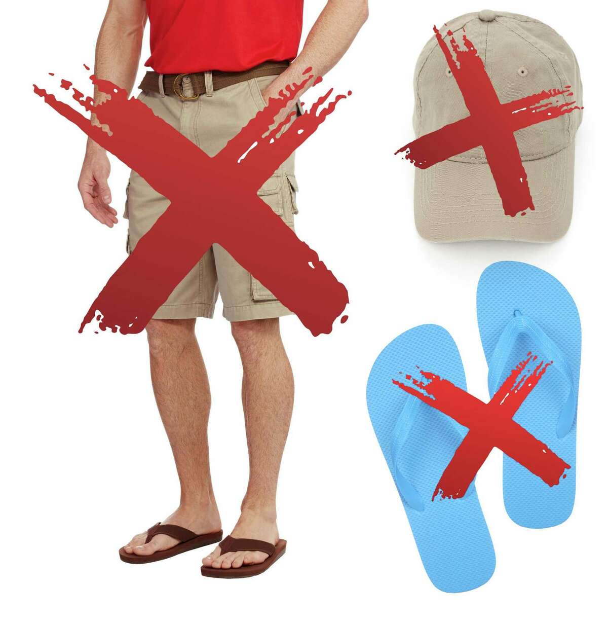 Cargo shorts, backward baseball caps and flipflops have been the lazy man’s go-to attire for too many years.