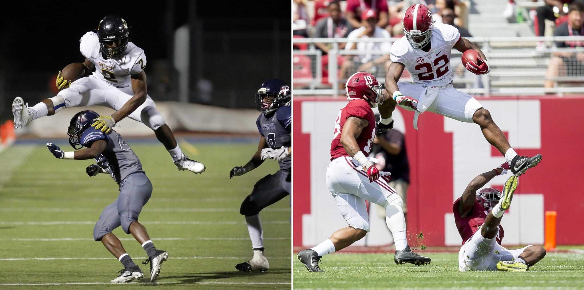 LOOK: Twitter reacts to Najee Harris hurdling a defender for a TD