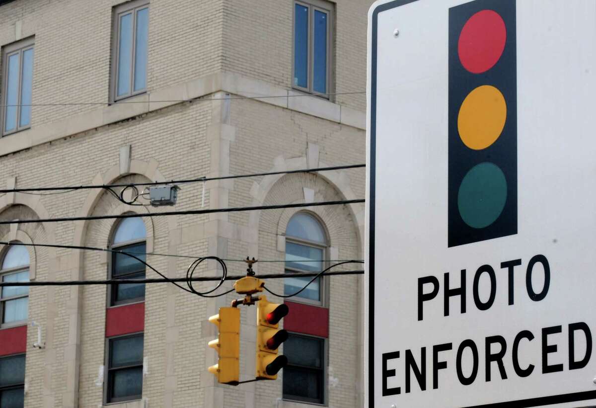 A red light camera intersection at the corner of Quail Street and Washington Avenue on Tuesday March 1, 2016 in Albany, N.Y. (Michael P. Farrell/Times Union)