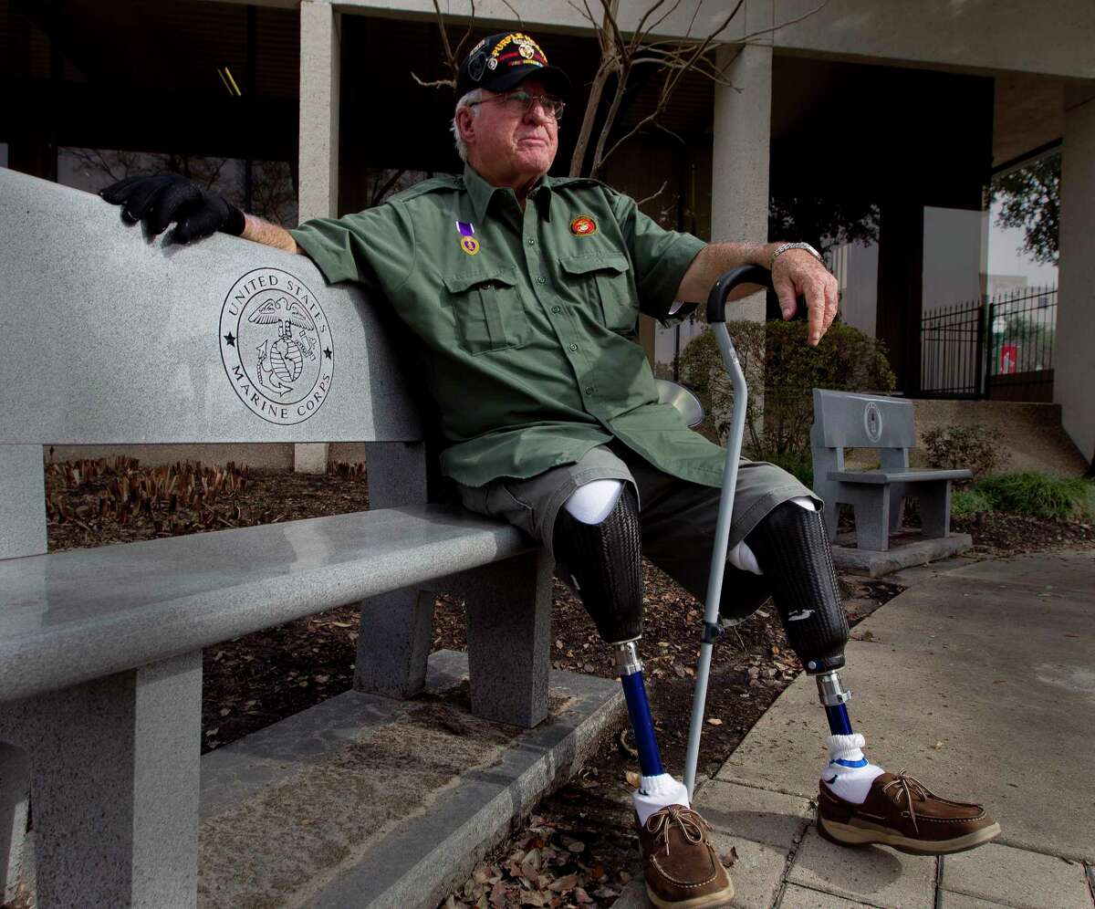 Retired United States Marine Corps Cpl. Jimmie Edwards III is working to decommission the Montgomery County War Memorial Park in hopes to relocate it from its current location nestled between the county tax office and Conroe Tower to a larger, more visible and accessible location. The former state representative and Montgomery County Judge is the chairman for a commission to move the memorial. Edwards lost both legs after being hit by a mortar shell while serving in Vietnam in August 1969.