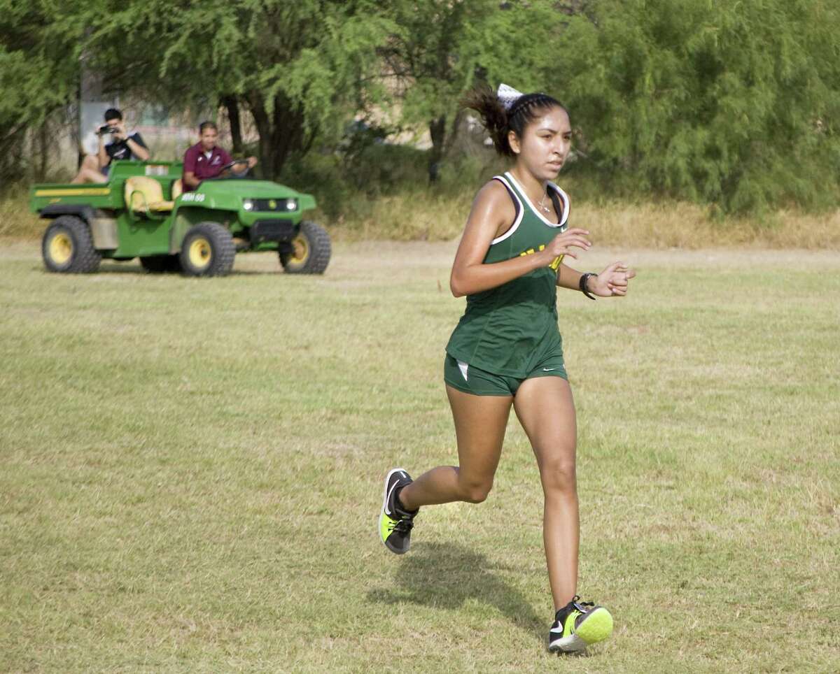Alexa Rodriguez raced for the first time this season after transferring from Alexander and won the girls’ individual title at the TAMIU Invitational.