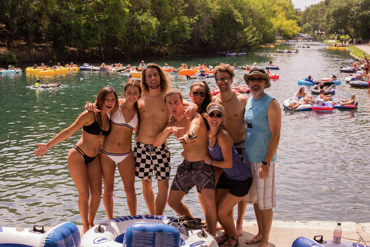 Tubers made the most of Labor Day weekend Saturday Sept. 2, 2017, on the Guadalupe River as they floated, frolicked and splashed around during the unofficial last bash weekend of the summer tubing season.