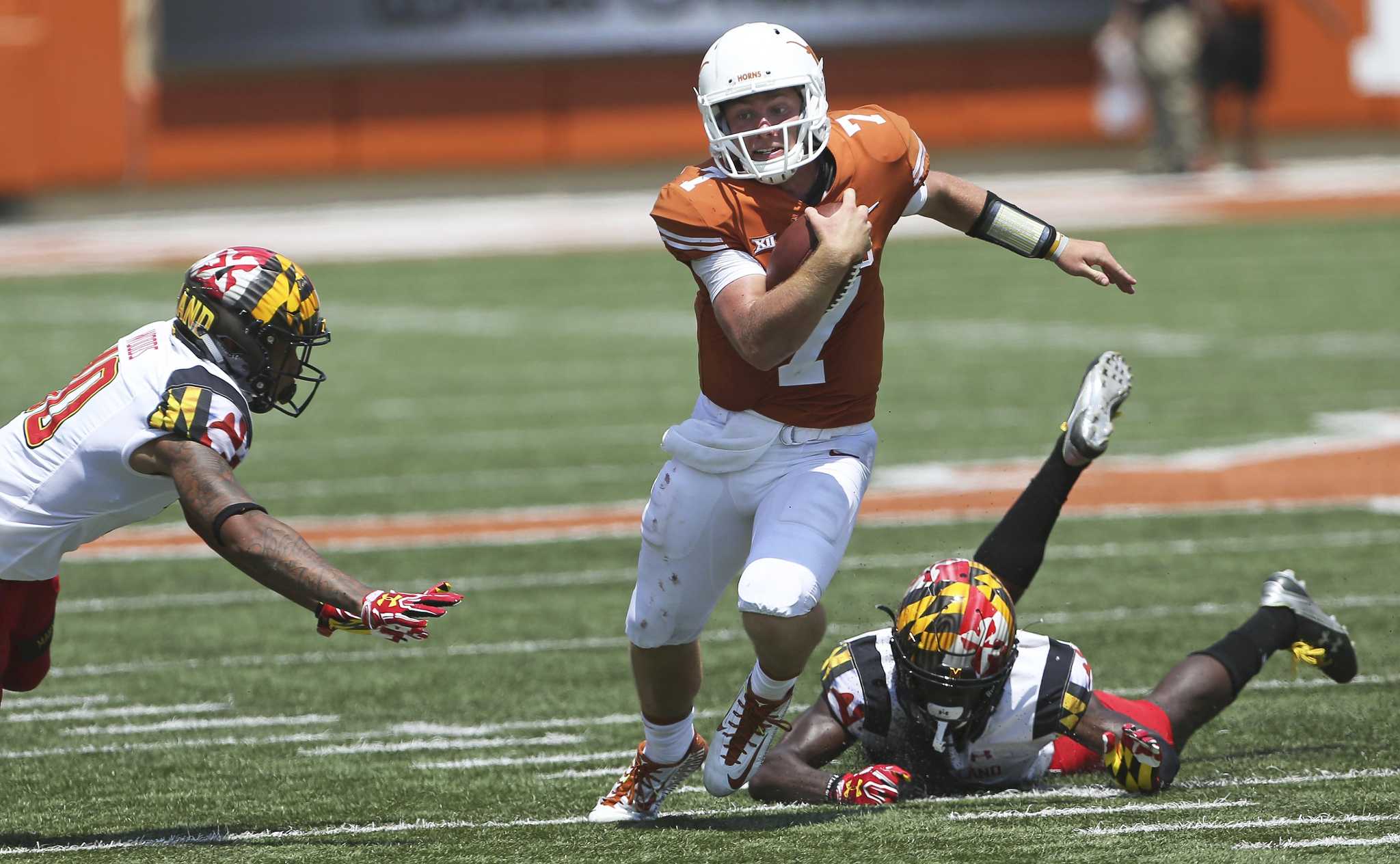 Texas quotable: Tom Herman sensed anxiety in Shane Buechele, revealed what  he told junior QB at halftime