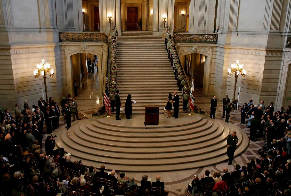 Perch on the City Hall staircase for San Francisco heat relief