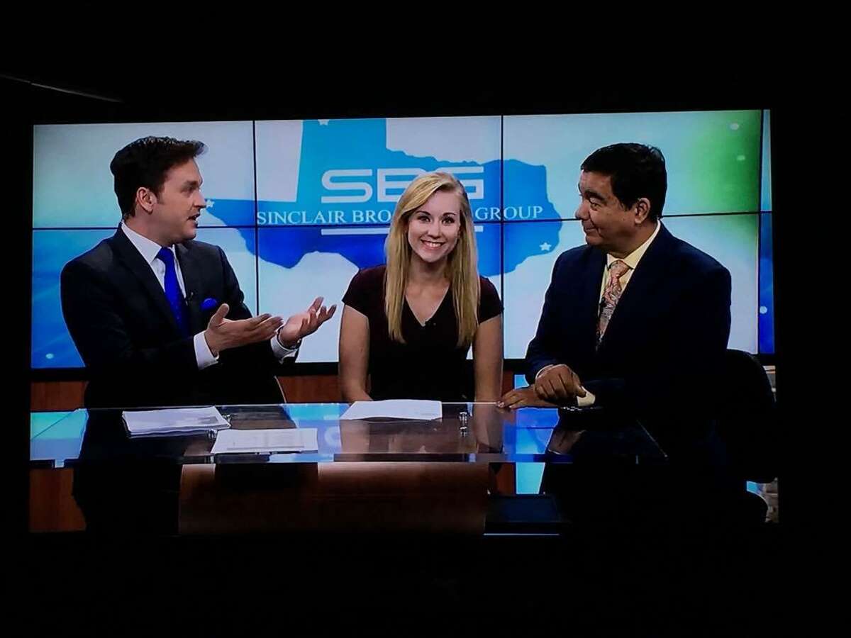 KABB anchorman Robert Price, meteorologist Alex Garcia and sportscaster Hannah Trippett did the Beaumont TV news on Labor Day so their weary colleagues at two sister stations in that city could have a needed post-storm break.