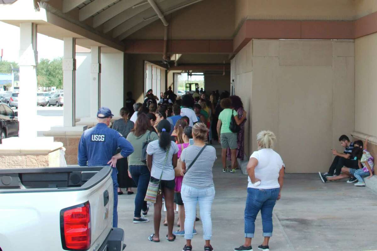 league city opens harvey relief center in old kroger store league city opens harvey relief center