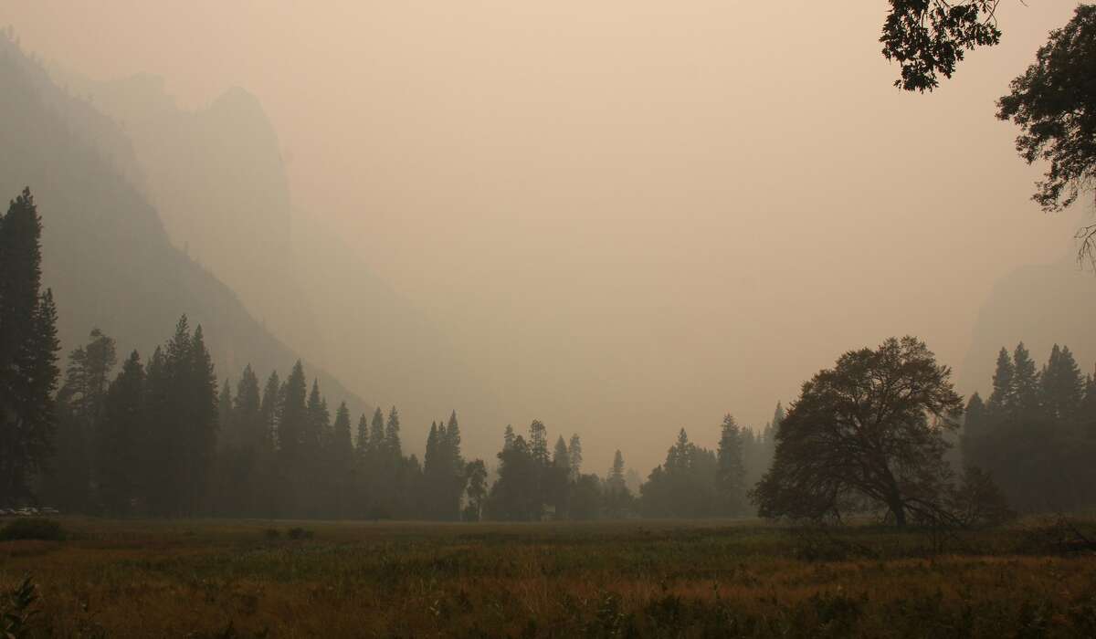 Wildfire smoke chokes Yosemite National Park on Sept. 5, 2017.