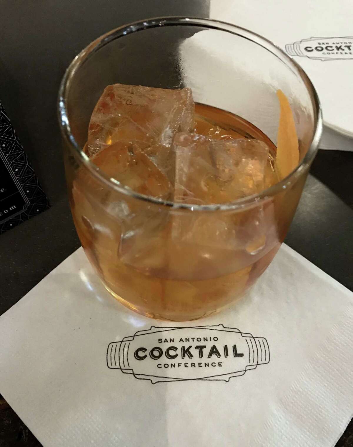 On Wednesday, Sept. 6, the San Antonio Cocktail Conference unveiled its 2018 signature cocktail, the Tío Mío. It's an updated old fashioned, with Herradura Añejo tequila, agave nectar, Angostura bitters, chocolate bitters and the oil from a grapefruit peel.