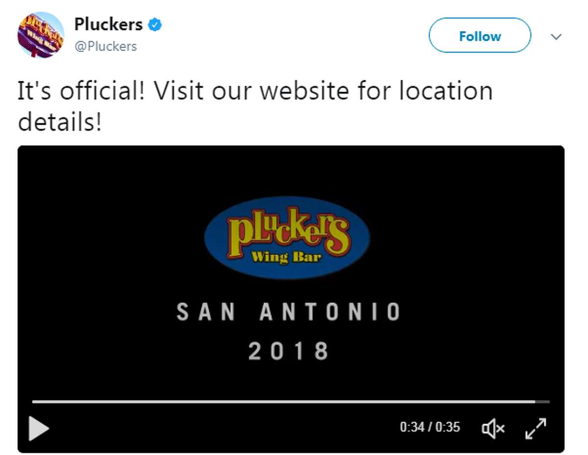 Pluckers will open up shop in San Antonio in 2018, the company announced Thursday.