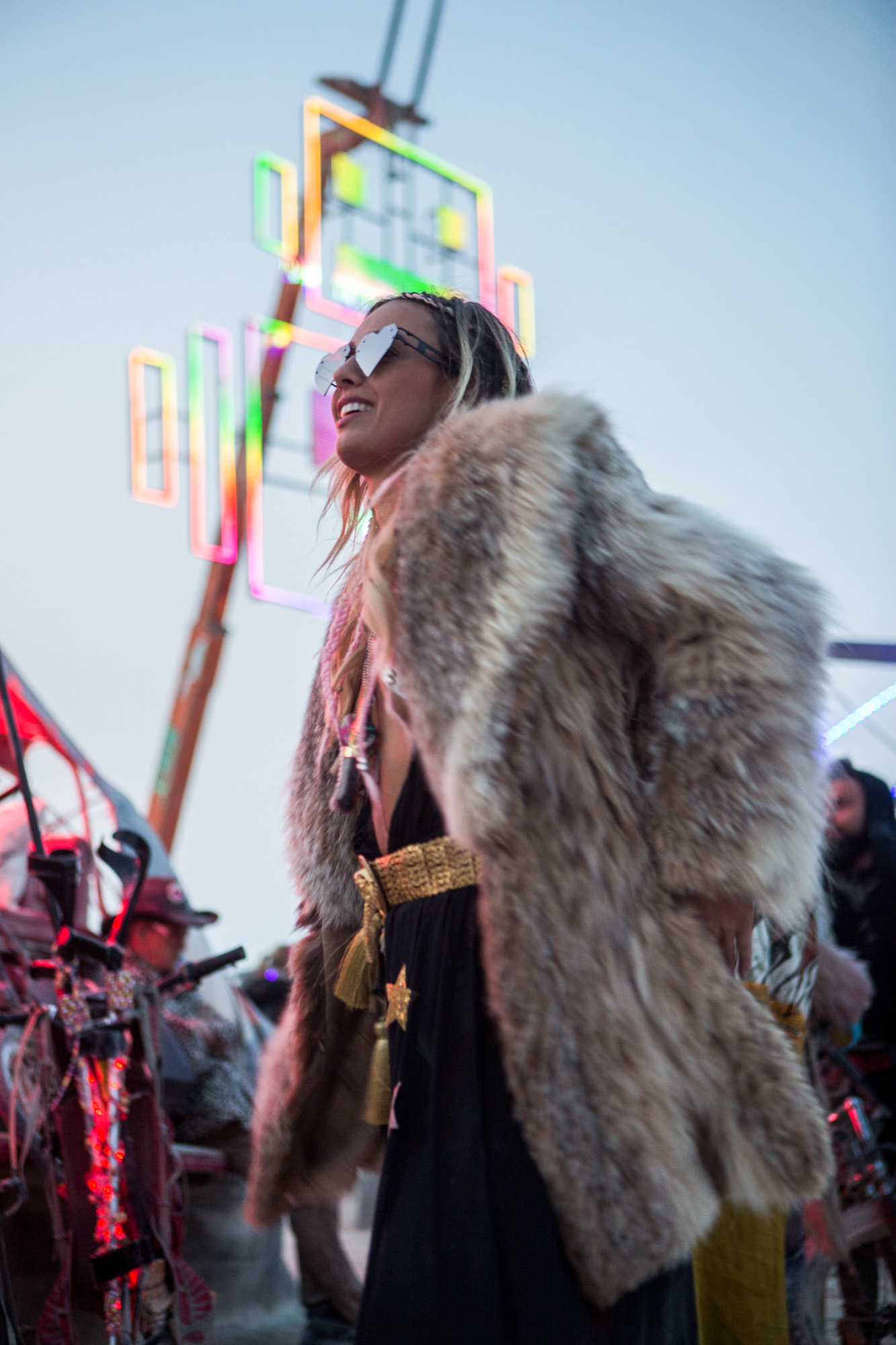 Burning man hotsell fur coat