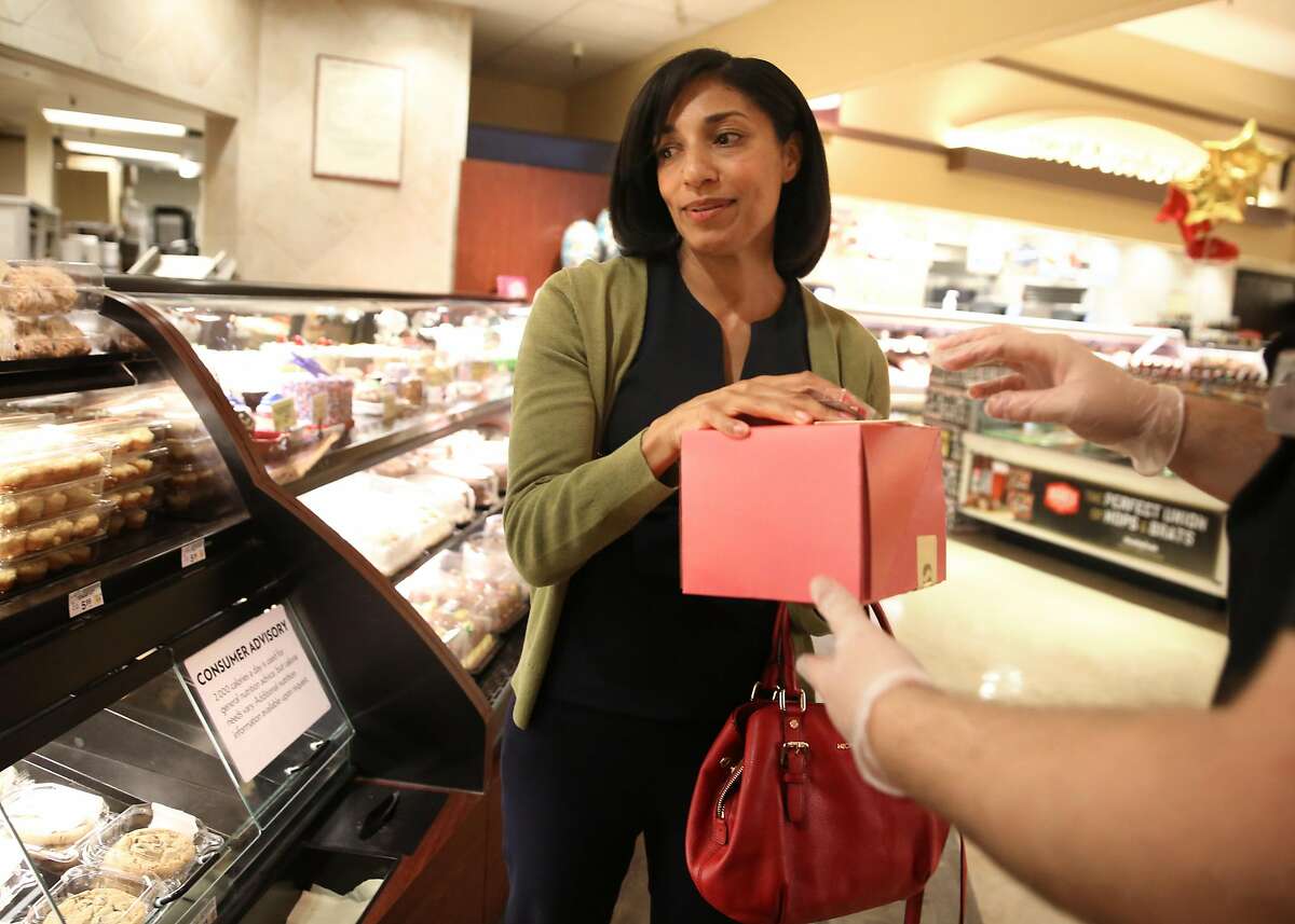 Contra Costa judge Danielle Douglas picks up a birthday cake for her seven year old at Safeway on Wednesday, September 6, 2017, in Pleasant Hill, Calif.