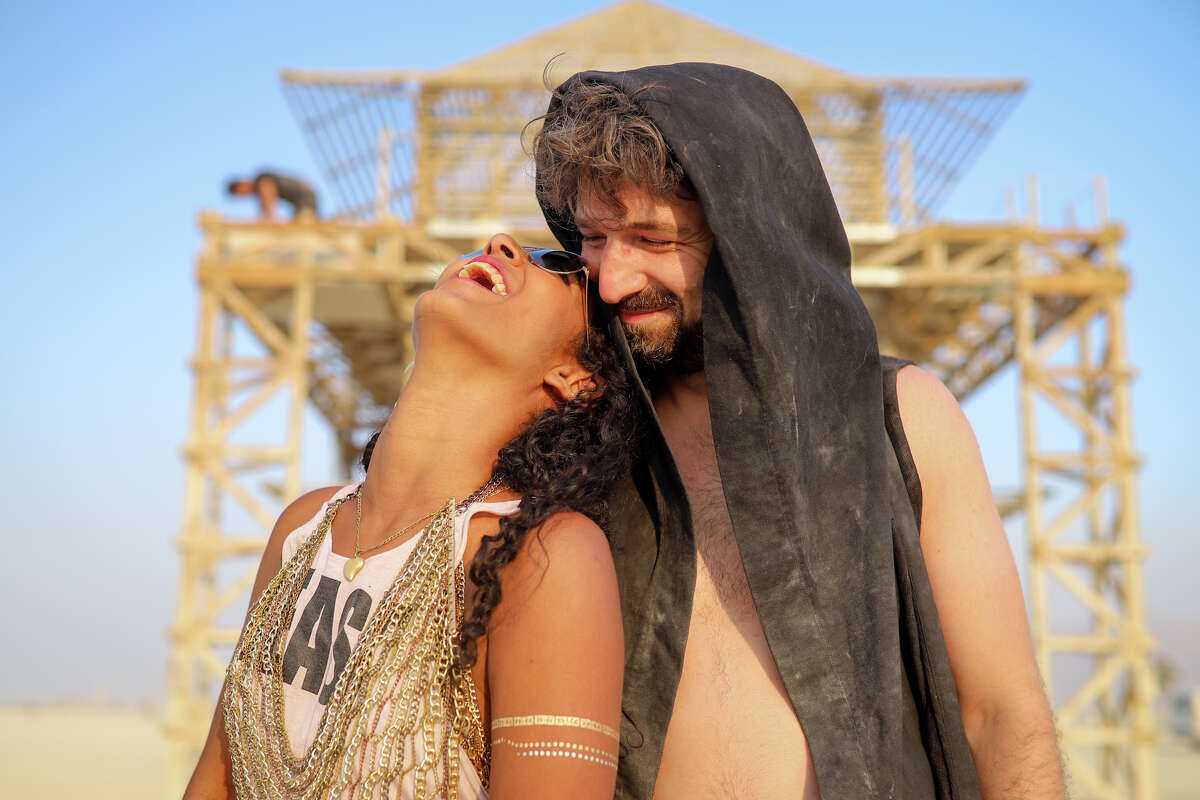 Tanita Preston and Ilya Khaykin at Burning Man 2017.
