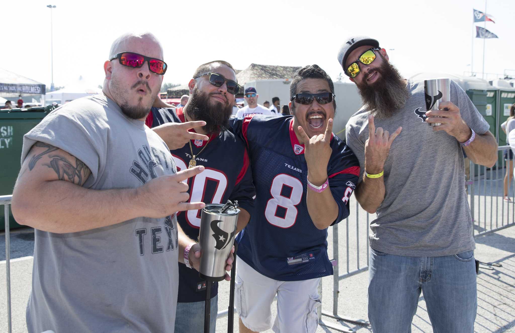 September 10, 2017: Houston Texans mascot Toro waves a Texas flag while  wearing a Houston Strong shirt prior to an NFL football game between the Houston  Texans and the Jacksonville Jaguars at