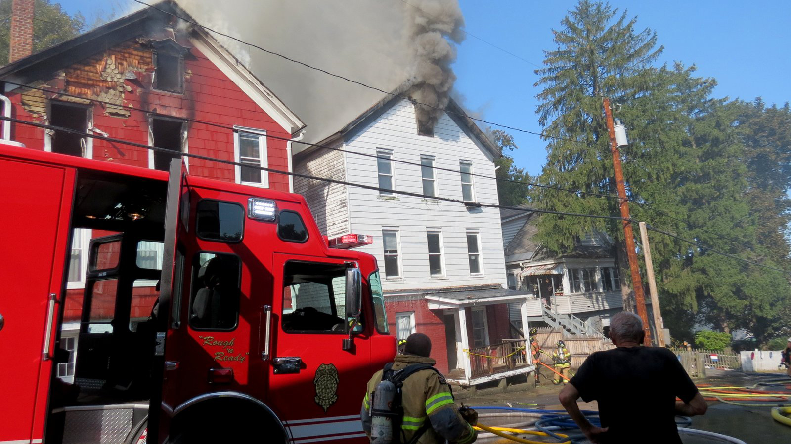 Coeymans fire damages three buildings, displaces residents