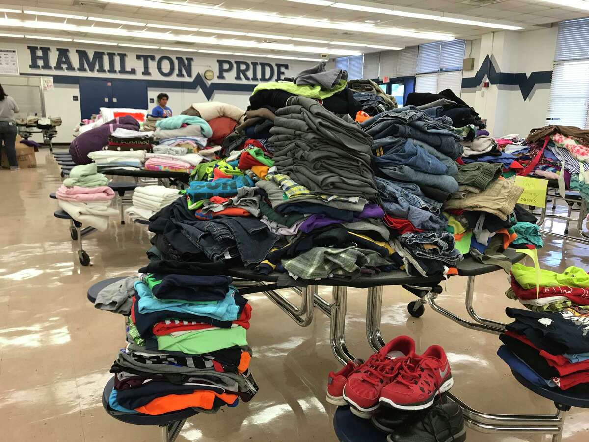 Hamilton Middle helps flood victims start school in new clothes thanks