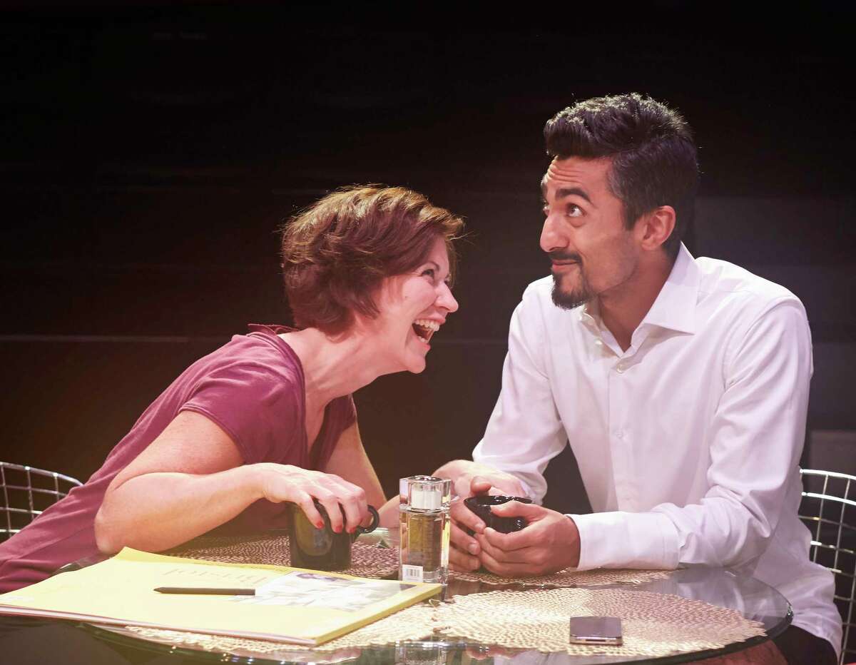Christy Watkins and Gopal Divan in 4th Wall Theatre Company's production of "Disgraced."