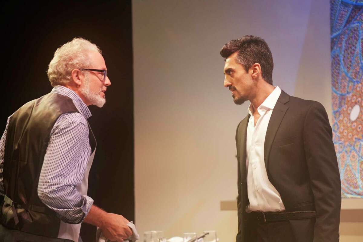 Philip Lehl, left, and Gopal Divan appear in 4th Wall Theatre Company's production of "Disgraced."