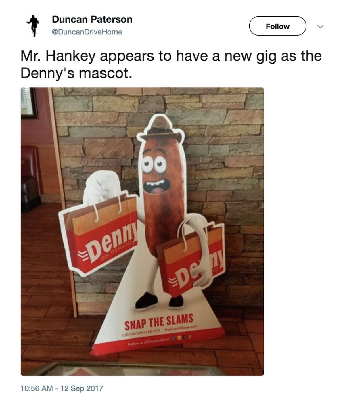 Denny's new mascot mocked by Twitter for 'crappy' appearance
