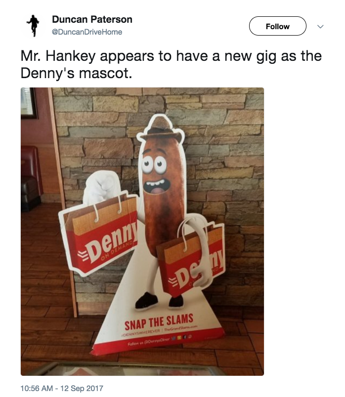 Denny's mascot mocked on social media