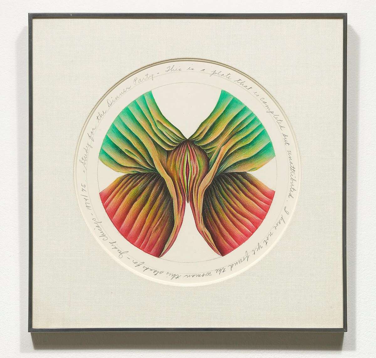 Judy Chicago, "Study for Untitled Test Plate" (1974-75)