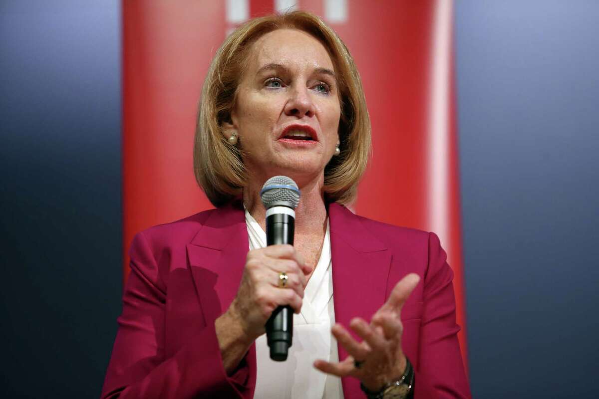 Mayoral candidate Jenny Durkan answers questions during a debate, Tuesday, Sept. 12, 2017 at Seattle University.