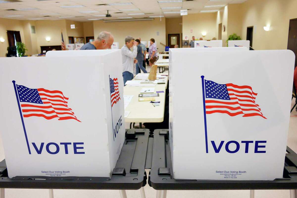 Voters cast their ballots at the Milton Community Center on Tuesday, Sept. 12, 2017, in Milton, N.Y. (Paul Buckowski / Times Union)