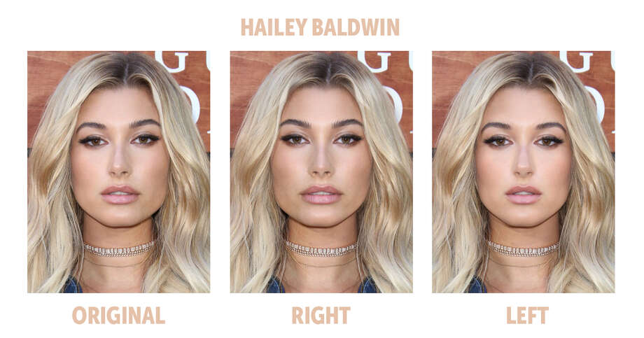 Side-by-side comparison: Models with the most symmetrical faces
