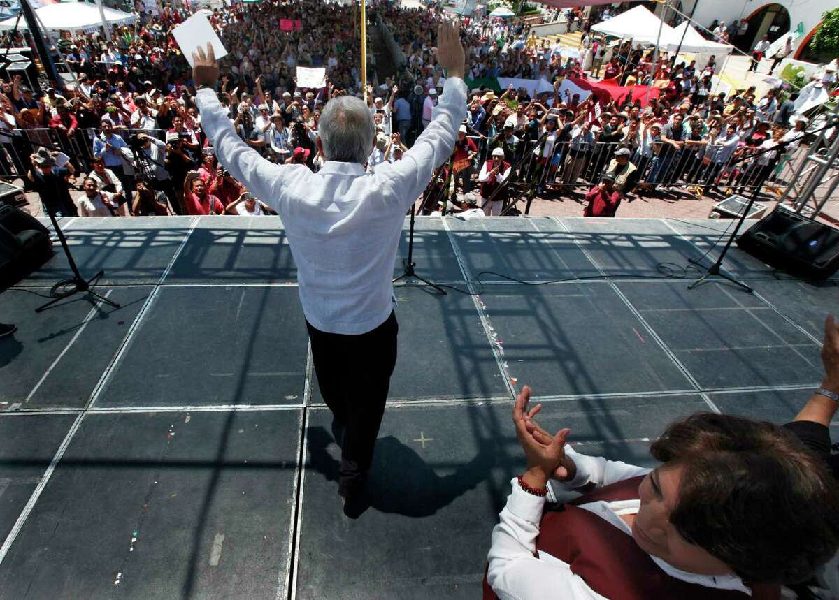 Andres Manuel Lopez Obrador has said that if elected president of Mexico, he would hold a referendum on energy reforms. ﻿