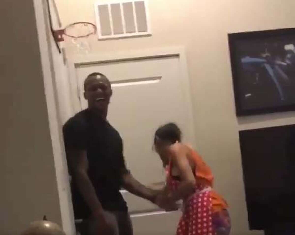 Former porn star Mia Khalifa posted a video on Twitter and Instagram of her and Texans rookie quarterback Deshaun Watson playing Nerf basketball.