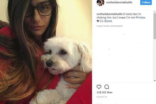 Mia Khleefa Porn Animals - Former porn star Mia Khalifa posts video with Texans' Deshaun ...