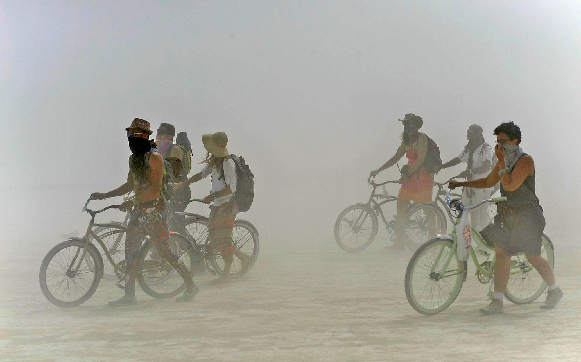 Burning Man forecast Dust storms, 100degree temps and lightning all