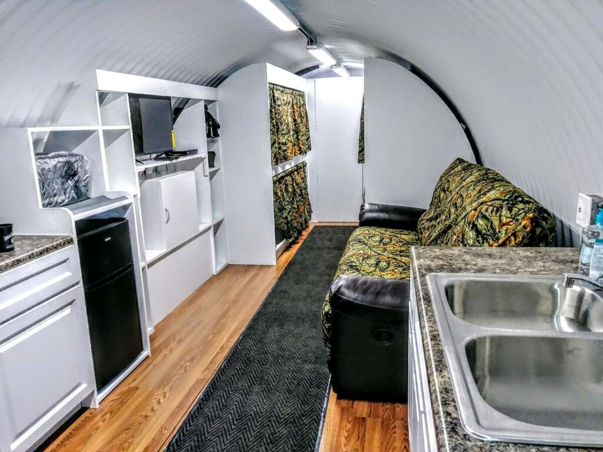 A fallout shelter designed by Atlas Survival Shelters in Montebello, Calif. This model costs $50,000.
