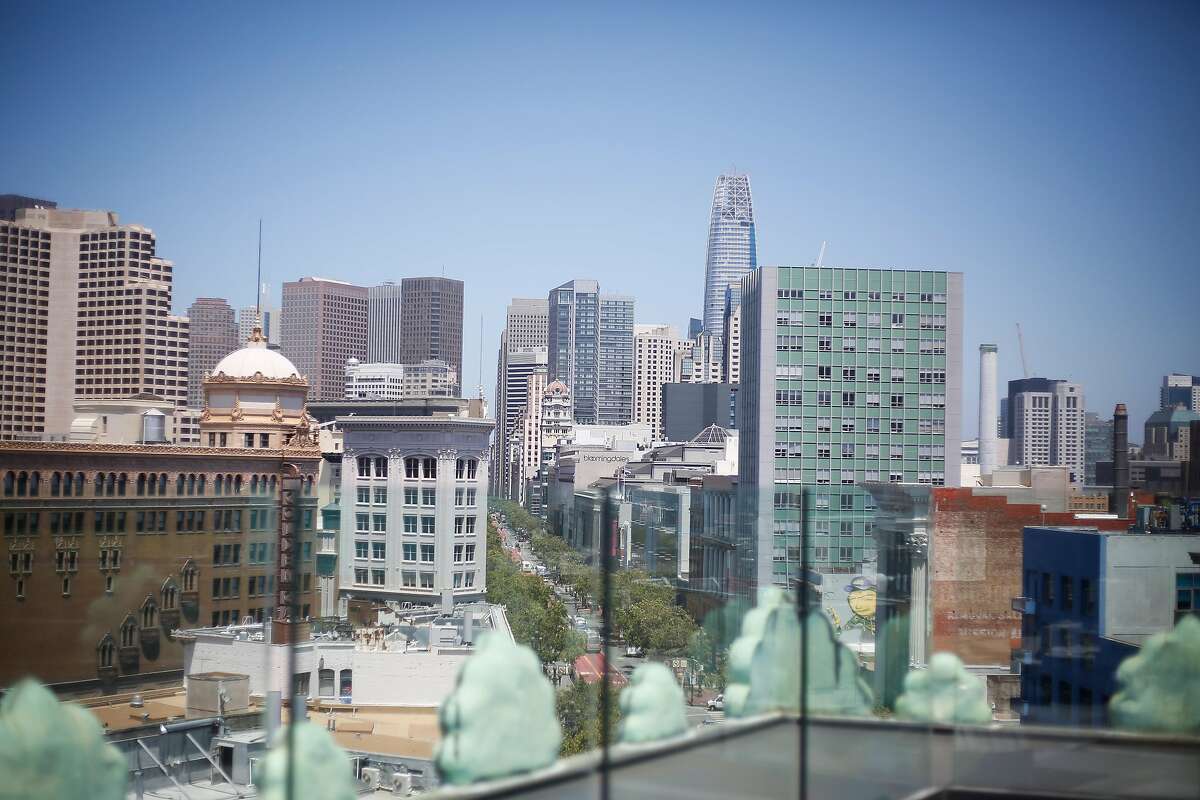 The view of San Francisco from the roof of the Proper Hotel in San Francisco on Friday, June 30, 2017.