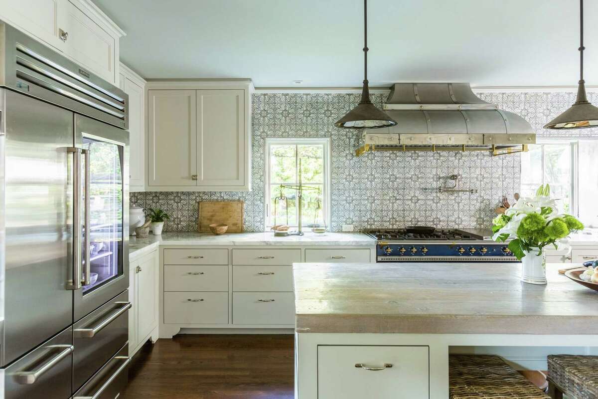 The kitchen in the River Oaks home of restaurateur Tracy Vaught and chef Hugo Ortega.
