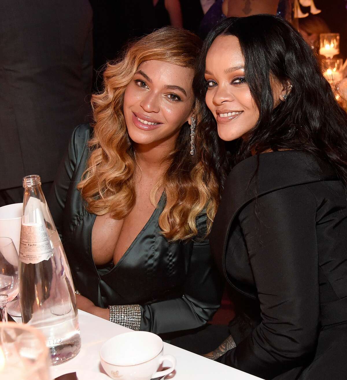 Beyonce and Rihanna attend Rihanna's 3rd Annual Diamond Ball Benefitting The Clara Lionel Foundation at Cipriani Wall Street on September 14, 2017 in New York City.