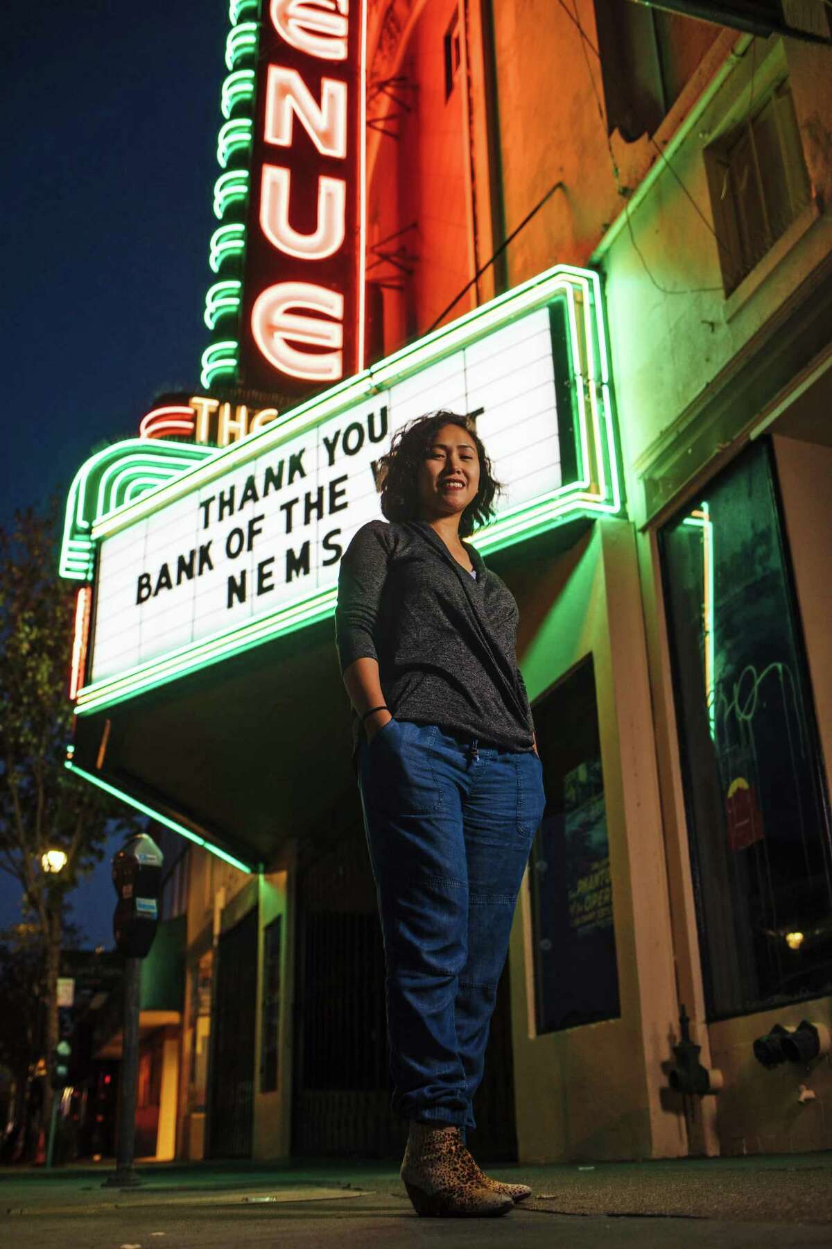 Rica Sunga-Kwan, owner of the Churn Urban Creamery, photographed outside the Avenue Theater in San Francisco, Calif. Thursday, September 14, 2017.