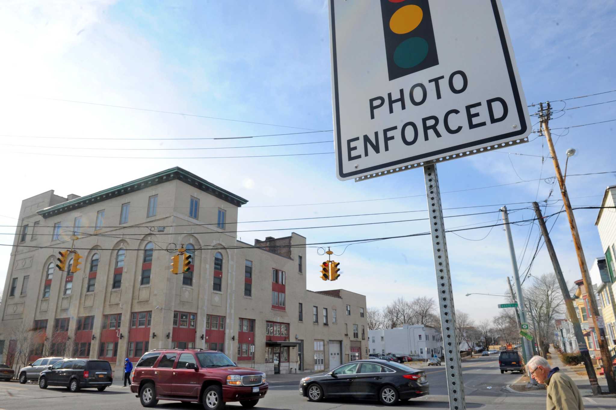 red light camera ticket points on license