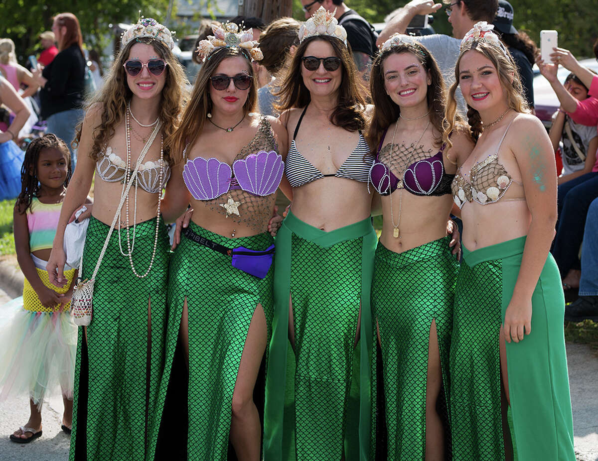 Downtown San Marcos was filled Saturday, Sept. 16, 2017, with mermaids, mermen, merpets and all things mer, for an annual parade and festival celebrating art, history and culture of the Central Texas town. And of course, there were mermaids.