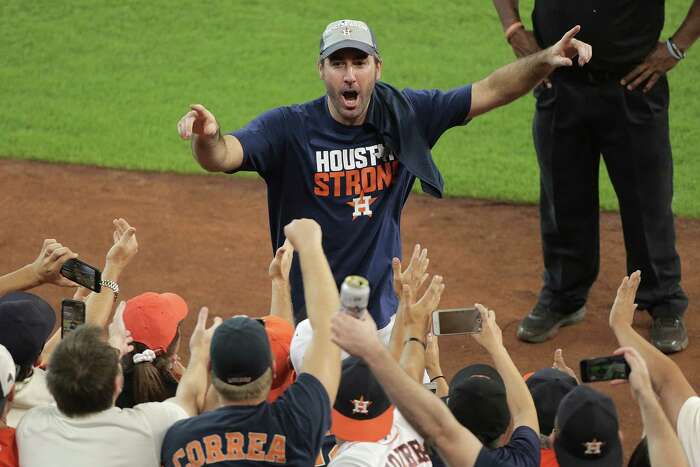 Houston Astros Justin Verlander Stacked Tee Shirt