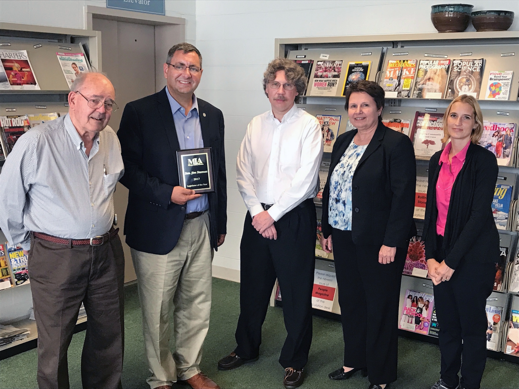 Stamas Named Legislator Of The Year By Michigan Library Association