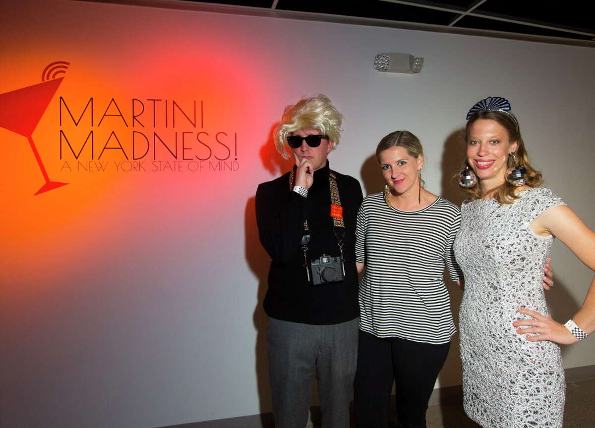 Perry Price, Rosemary Price and Kathryn Hall during Martini Madness, a cocktail fundraiser benefitting Houston Center for Contemporary Craft on Sept. 15, 2017, in Houston.