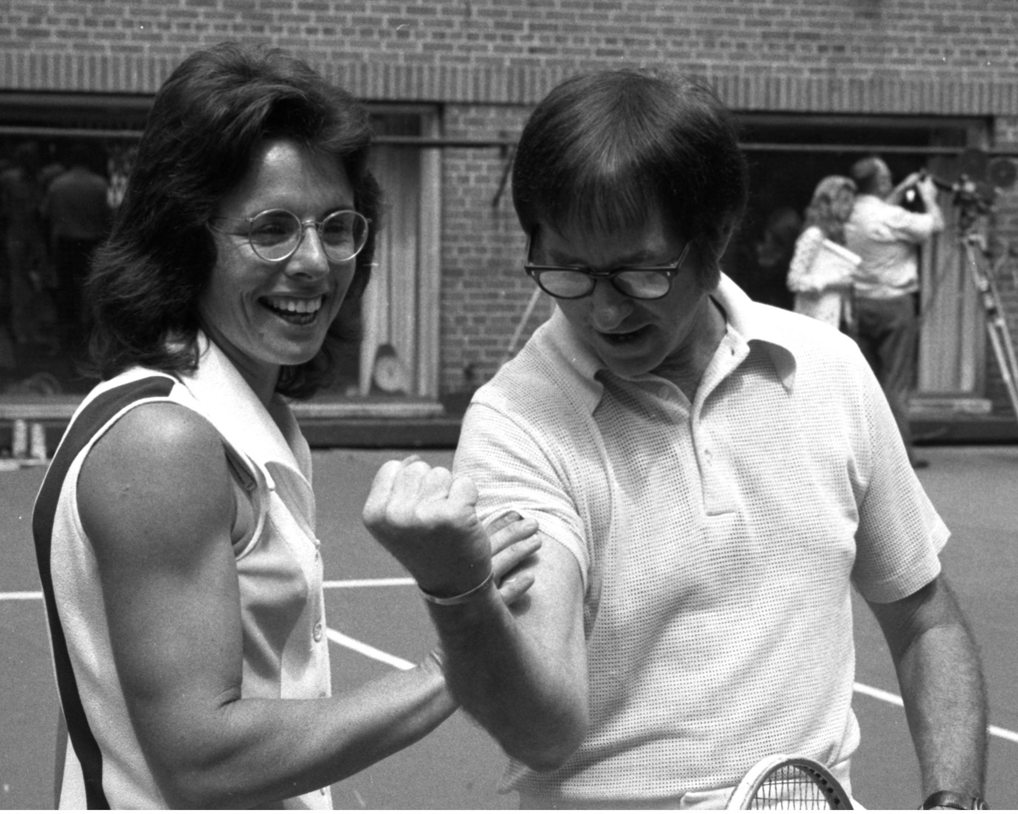 Then and now: 'Battle of the Sexes' scenes from the movie and real