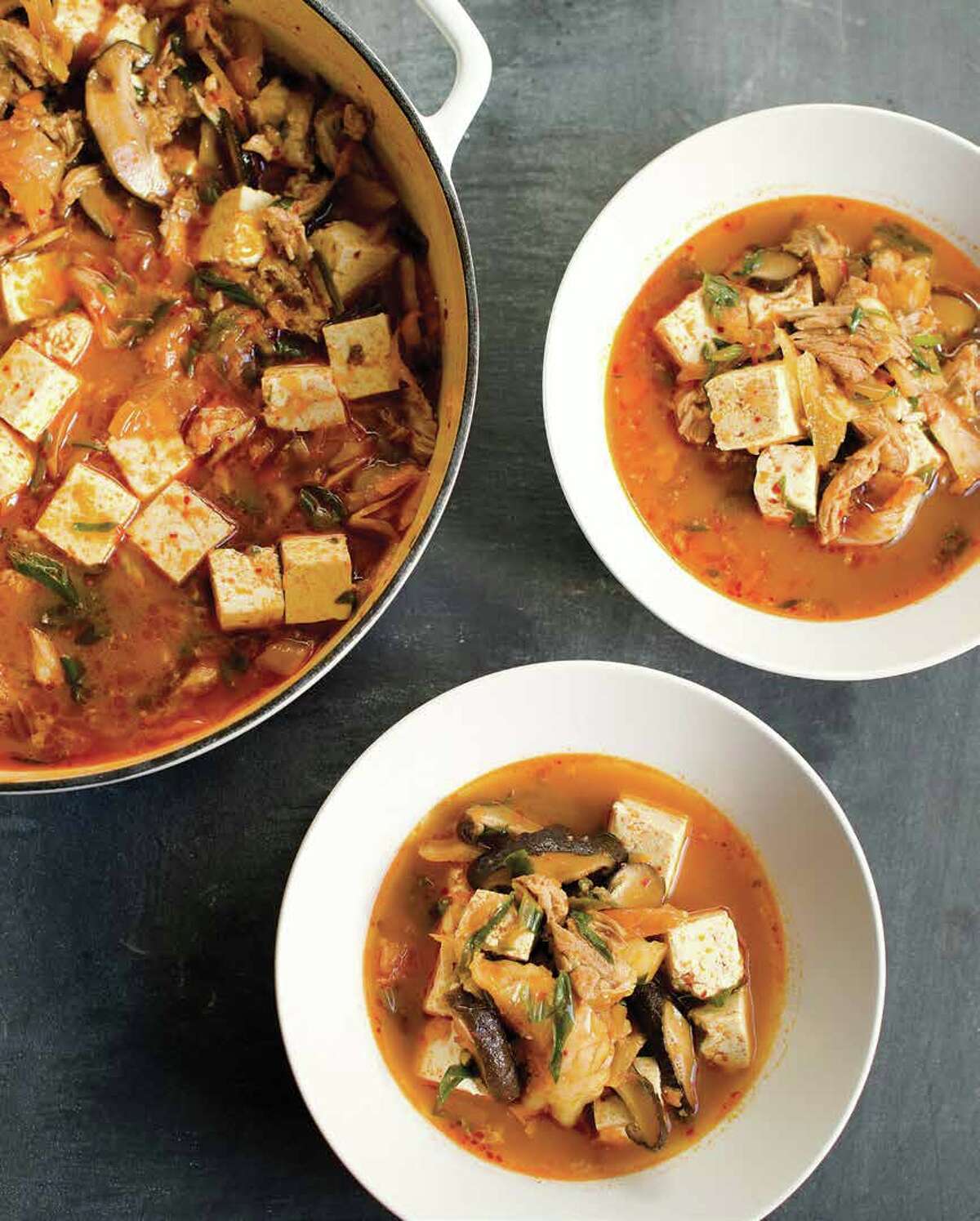 Korean Pork and Kimchi Stew is featured in "Christopher Kimball's Milk Street: The New Home Cooking," the first cookbook from Milk Street. 