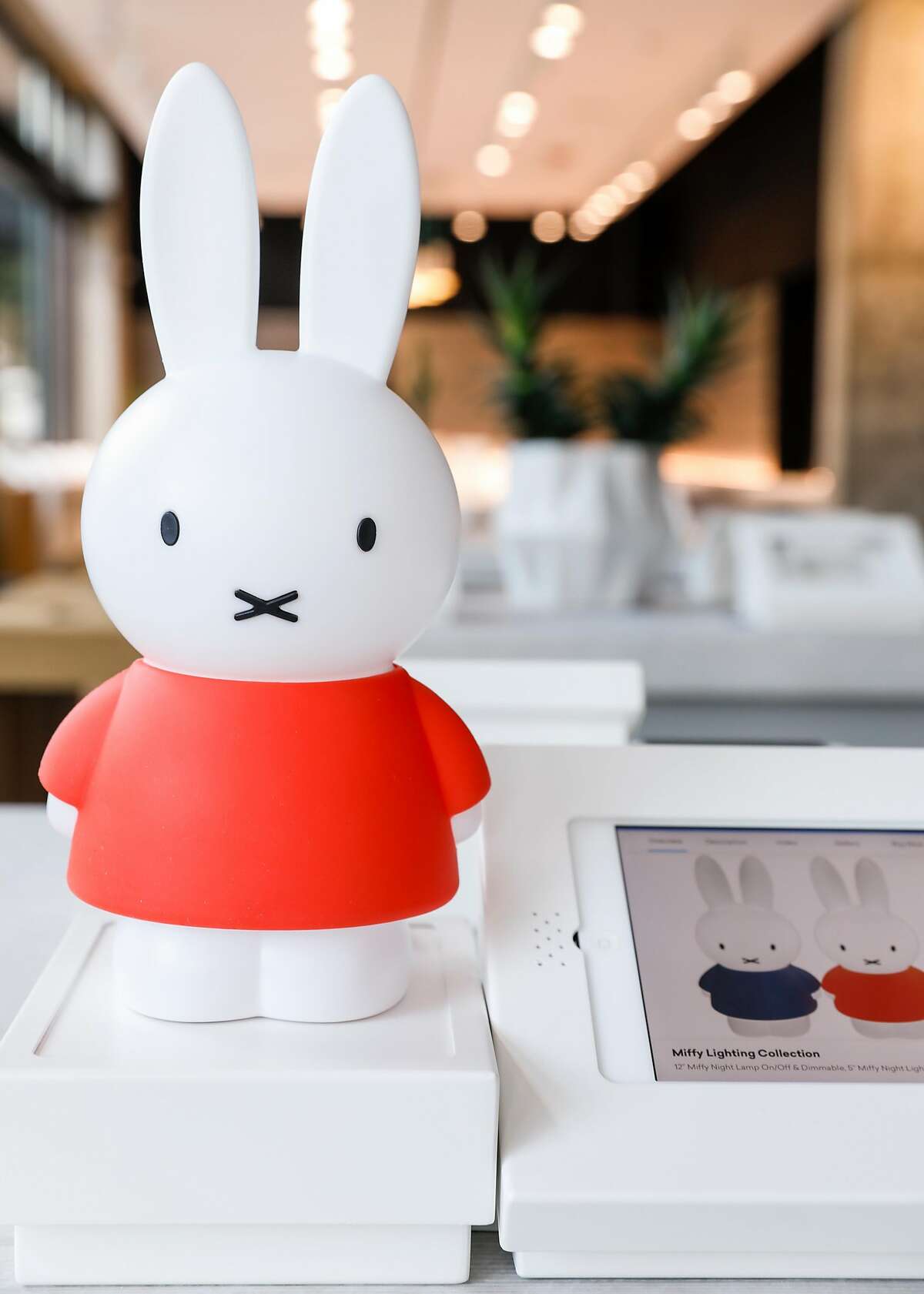 A Miffy Light is seen on Tuesday, Sept. 12, 2017 in San Francisco, Calif., at B8ta's Hayes Valley store.