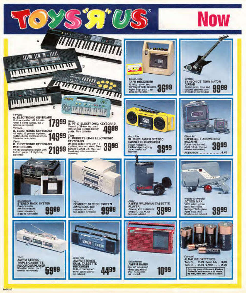 Toys 'R' Us catalog shows the hottest toys of 1987