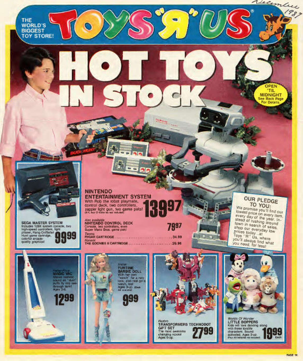 Toys 'R' Us catalog shows the hottest toys of 1987