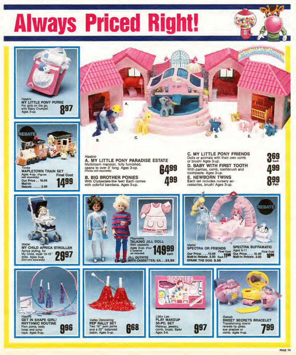 Toys 'R' Us catalog shows the hottest toys of 1987