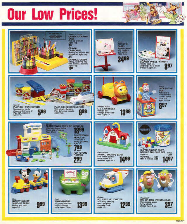 Toys 'R' Us catalog shows the hottest toys of 1987