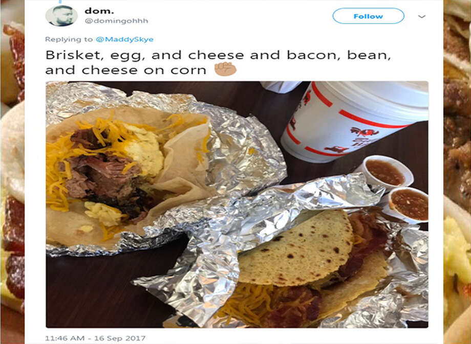 Bill Miller BarBQ custom breakfast taco orders you'll probably want