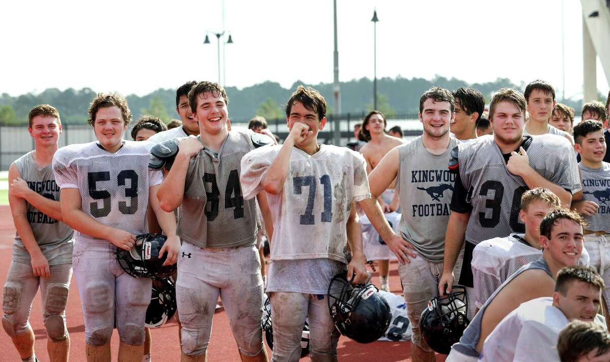 Texans surprise Kingwood football team with new equipment